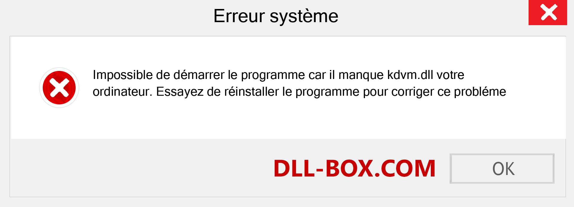 Le fichier kdvm.dll est manquant ?. Télécharger pour Windows 7, 8, 10 - Correction de l'erreur manquante kdvm dll sur Windows, photos, images