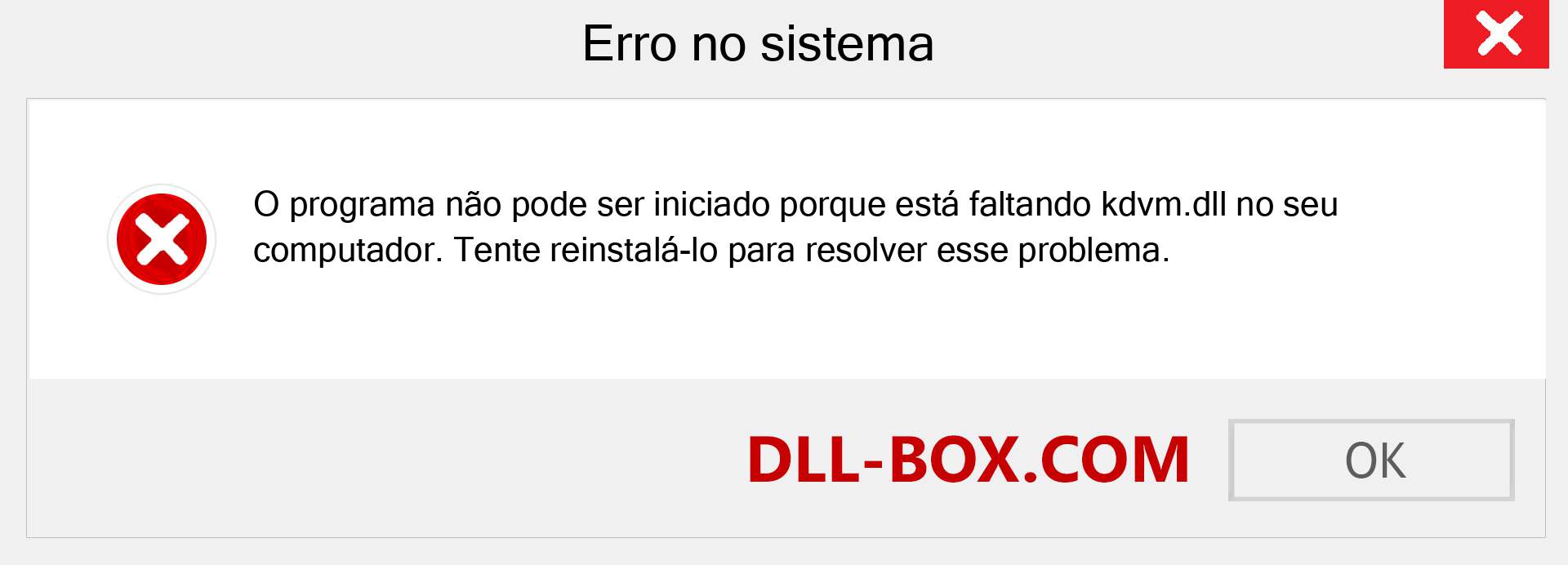 Arquivo kdvm.dll ausente ?. Download para Windows 7, 8, 10 - Correção de erro ausente kdvm dll no Windows, fotos, imagens